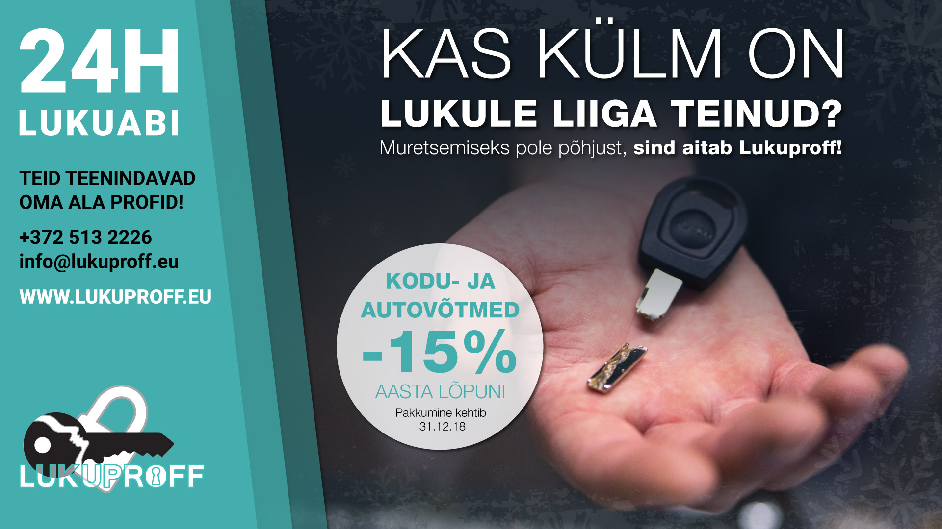 Auto-ja koduvõtmed -15%-Pärnu
